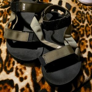 Love pink strappy sandals